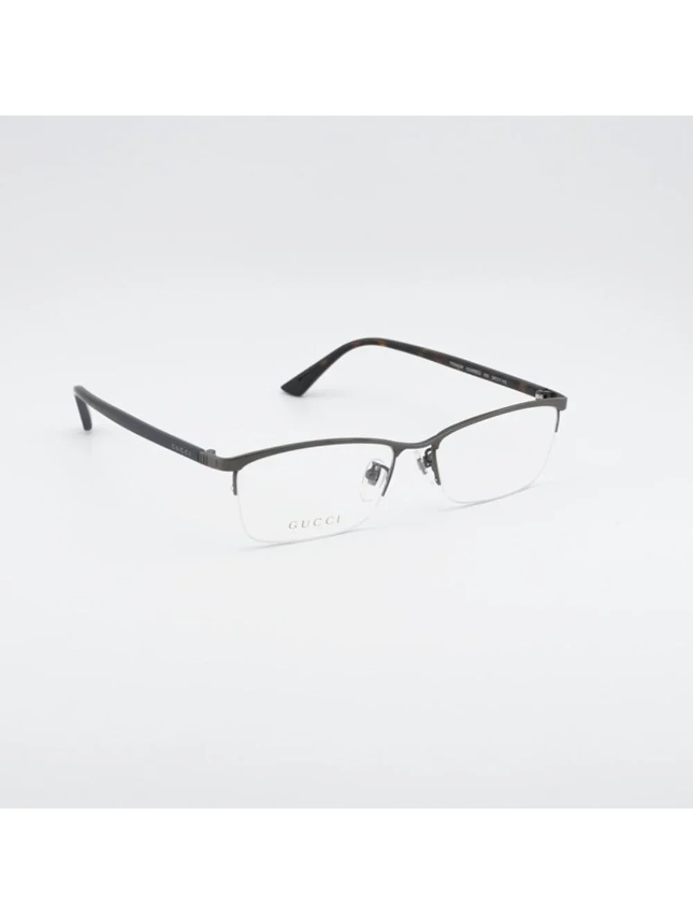 Gucci GG0856OJ 003 Eyeglasses Ruthenium 56mm Rectangle Frame